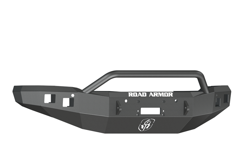 GMC 1500 Front Bumper - Road Armor - Stealth Winch Bumper with Pre-Runner Guard - Tex Blk - `14-`15